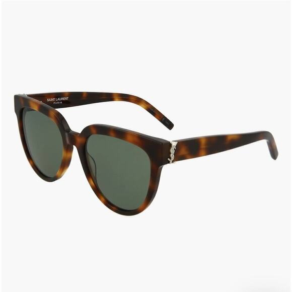 Saint Laurent 54mm Cat Eye Sunglasses havana green main image 5